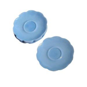 4 saucers - Jeannette Cherry Blossom Delphine Blue